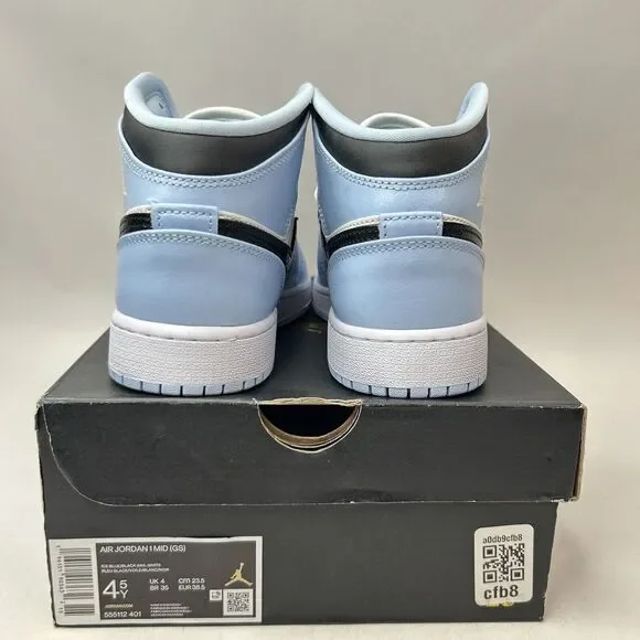 Nike Shoes Air Jordan 1 Mid Retro GS “Ice Blue/UNC” 2024